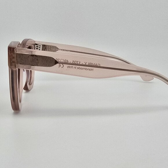 Thierry Lasry Gambly 1705 Crystal Peach Frame Brown Lens Cat Eye Sunglasses 49mm - Picture 3 of 12